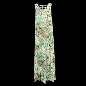 RVCA Snakeskin Print Midi Sleeveless Dress